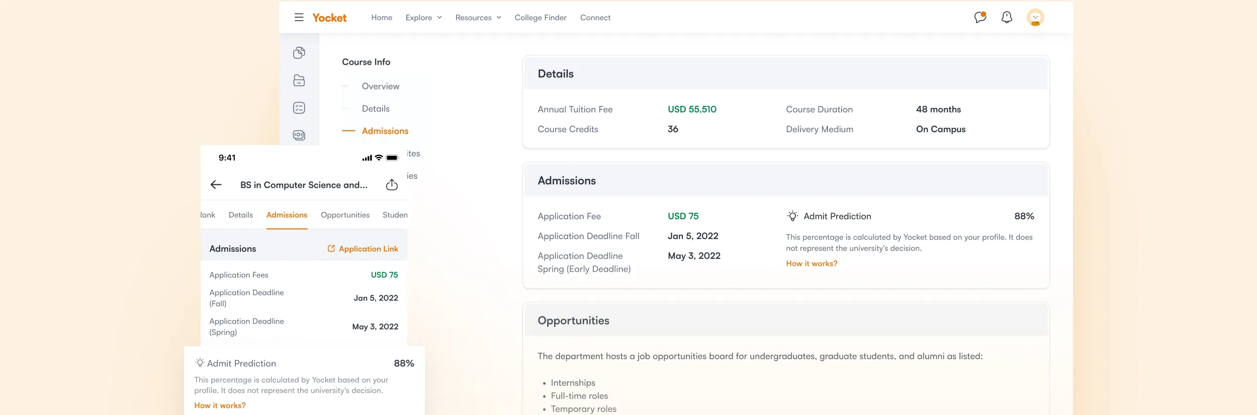 Yocket’s Admit Predictor: Rate Your Chances of Getting Into Universities Abroad Image