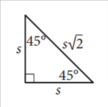 Special right triangle: 30, 60, 90-degree triangle