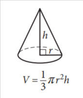 Volume of a cone